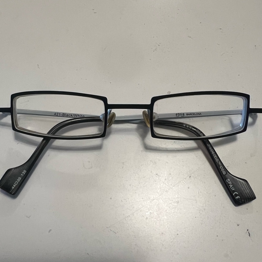 Etnia Barcelona frames 421 Black white FRAMES ONLY with case‎